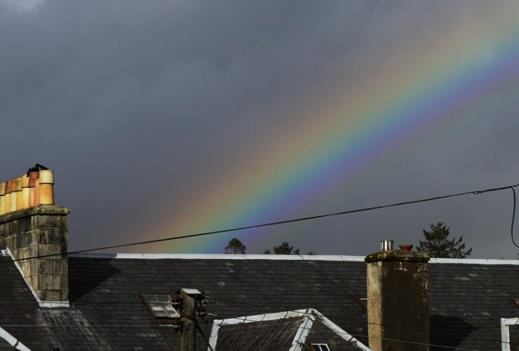 rainbow over Walter Street