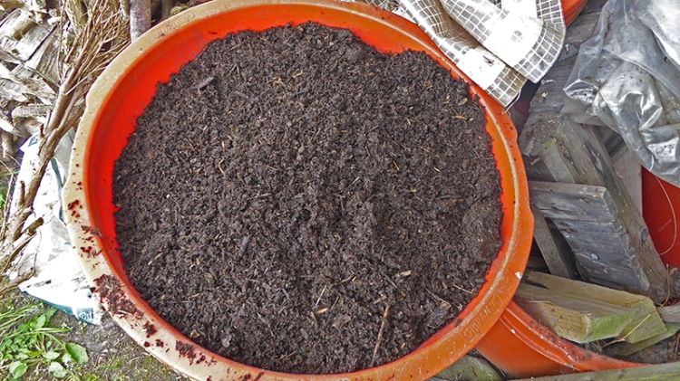 sieved compost