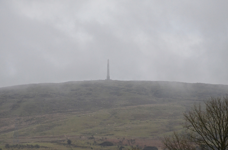 monument in mist